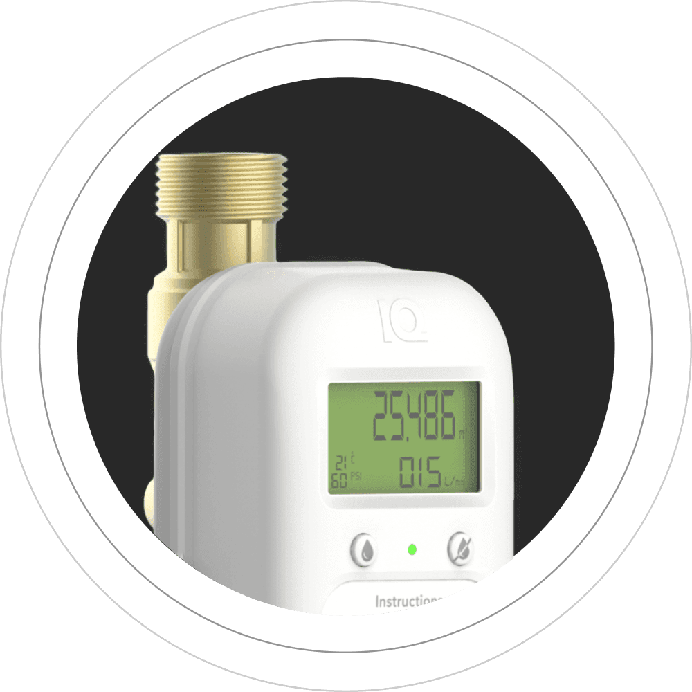 Eddy IQ smart water meter and shutoff valve
